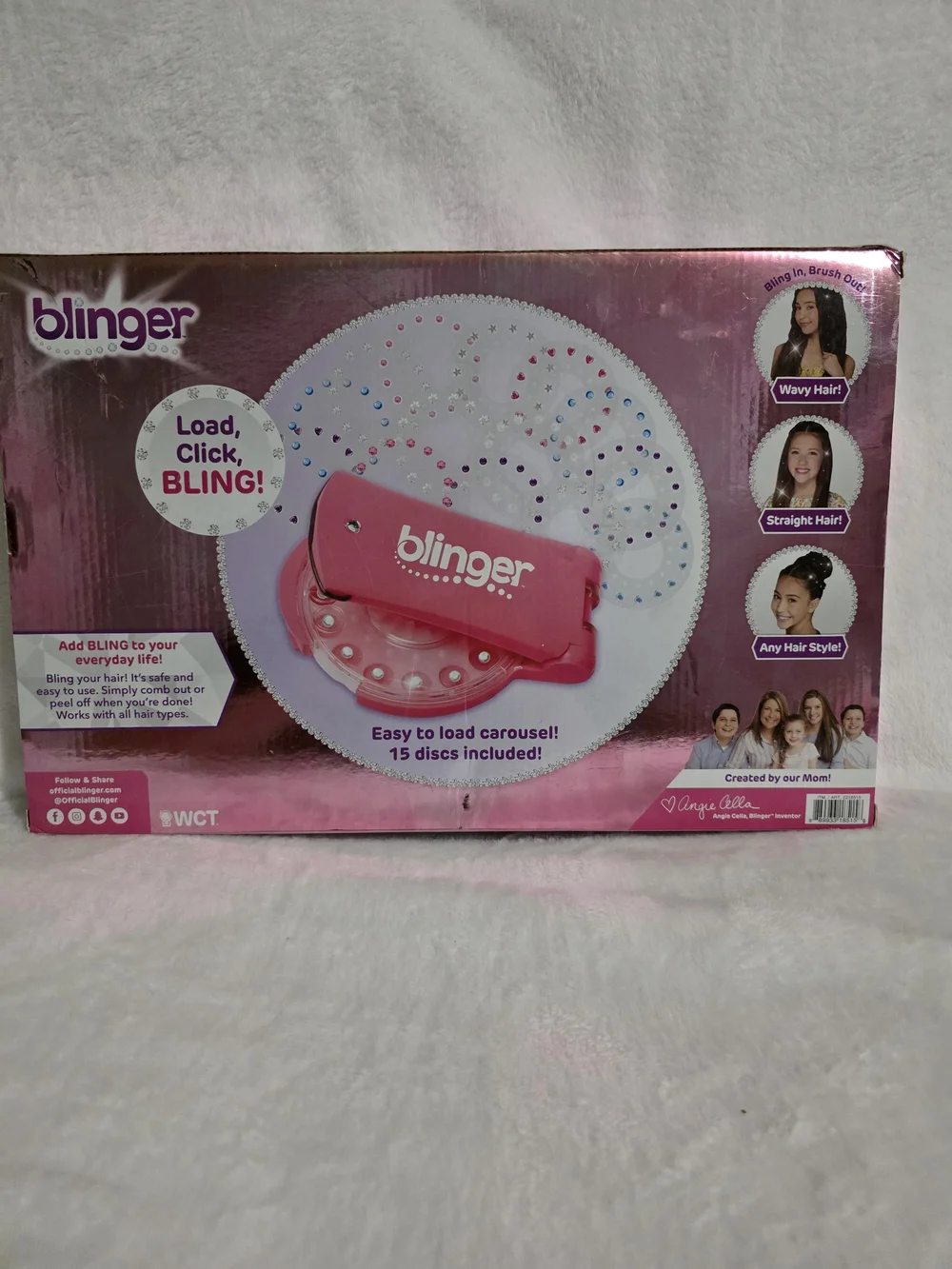 Blinger Glam Collection Hair Gem Applicator - Pink